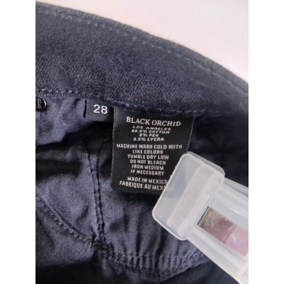 Black Orchard NOAH Ankle Fray Black Denim Jeans Women's Size 28x26 - Picture 6 of 8